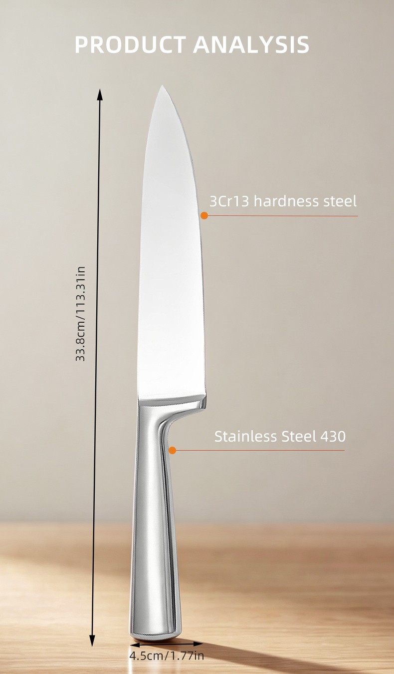 5-piece-hollow stainless steel handle Kitchen Knife Set detail
