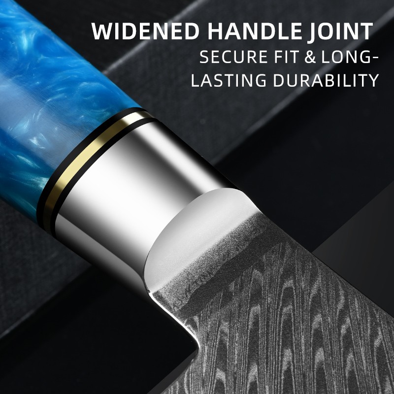 RAZOR-SHARP EDGE7-Inch Damascus Santoku Knife 4