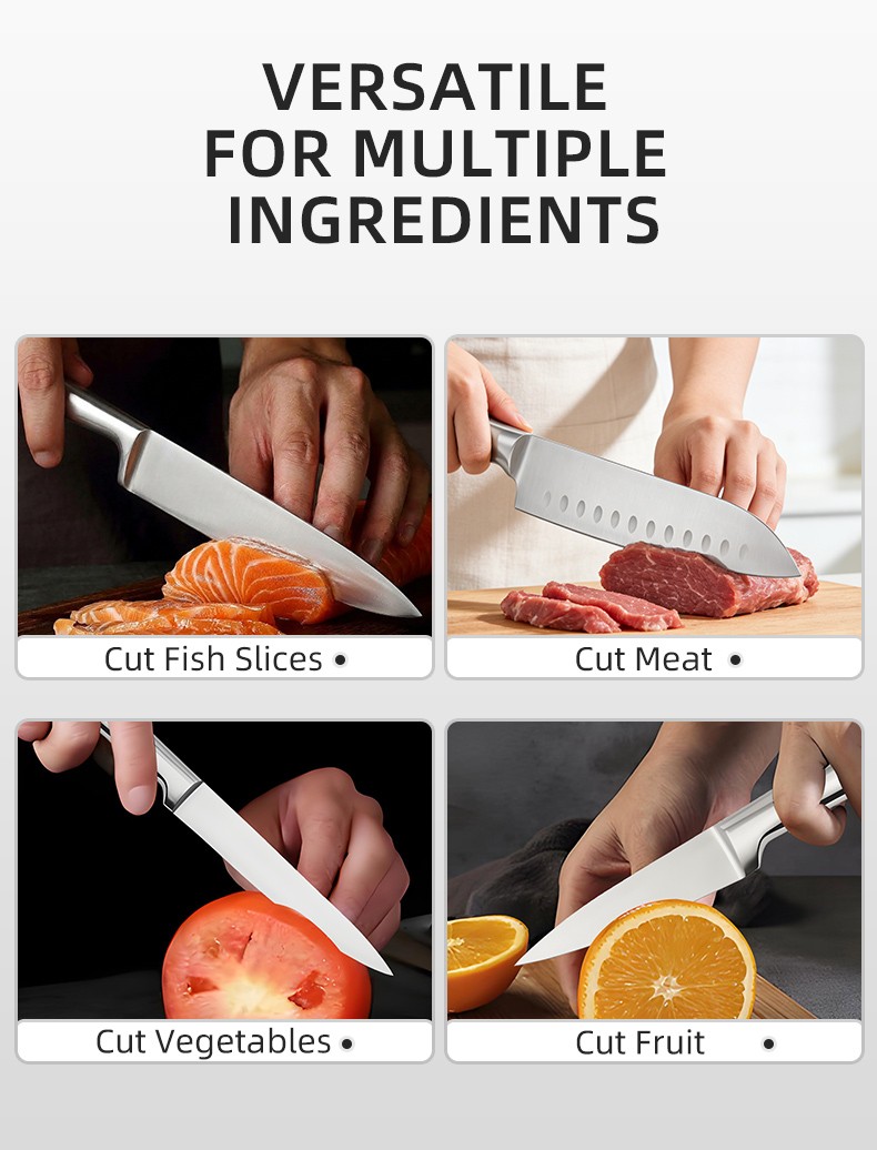 5-piece-hollow stainless steel handle Kitchen Knife Set detail