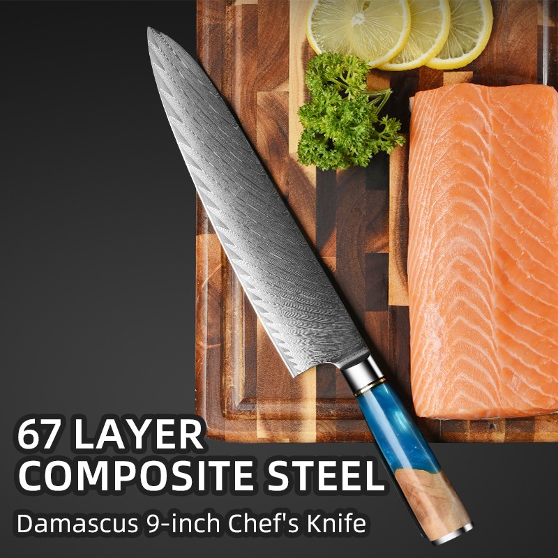 Damascus 9-inch Chef's Knife for house or commercial used 2